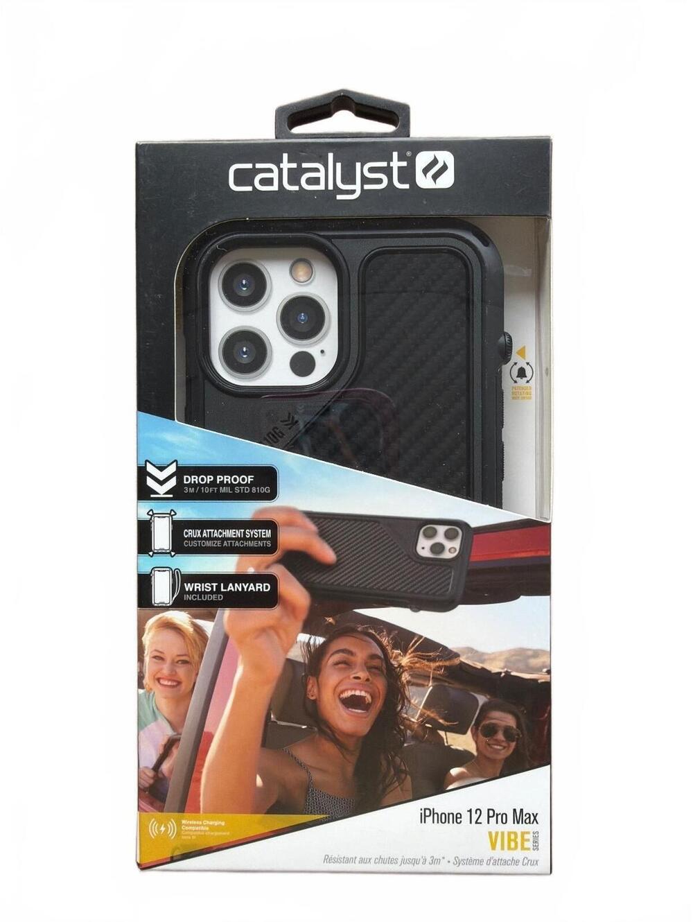 Catalyst Vibe Series Phone Case for iPhone 12 Pro Max - Stealth Black - NEW